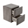 NOVA DOUBLE DRAWER NIGHTSTAND
