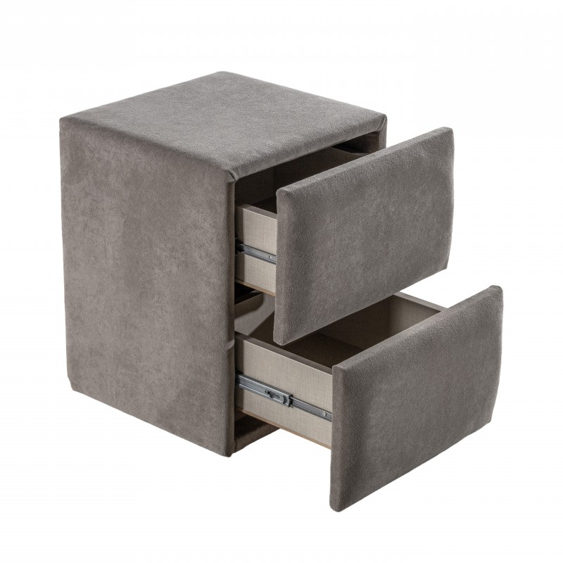 NOVA DOUBLE DRAWER NIGHTSTAND