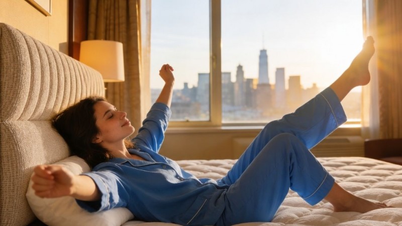 How can you improve your sleep patterns after jet lag?